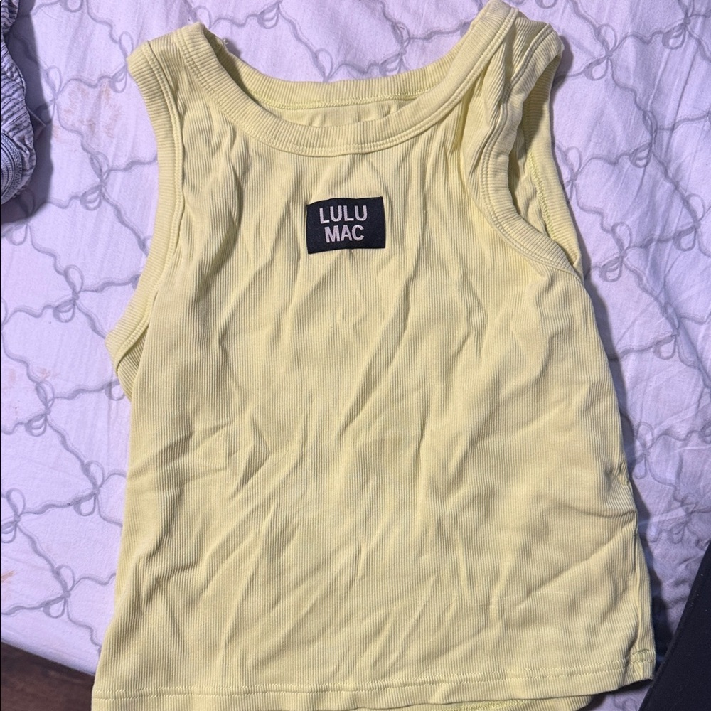 Lulu Mac Yellow Tank Top
